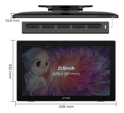 Tableta De Dibujo Xppen 215 Pulgadas Con Pantalla 122% 22