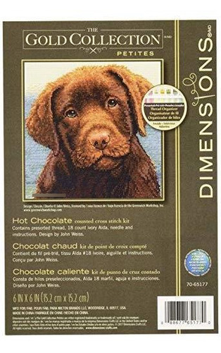 Kit Bordado Chocolate Labrador Portraitráfico 18 Ct