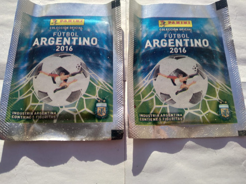 Cromos Panini Fútbol Argentino 2016 X 2 Sobres Cerrados! Lionel Messi (Usado)