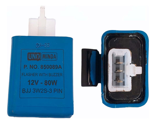 Flasher Con Sonido (azul)(3 Pines) 12v/80w Torito 2t Fl