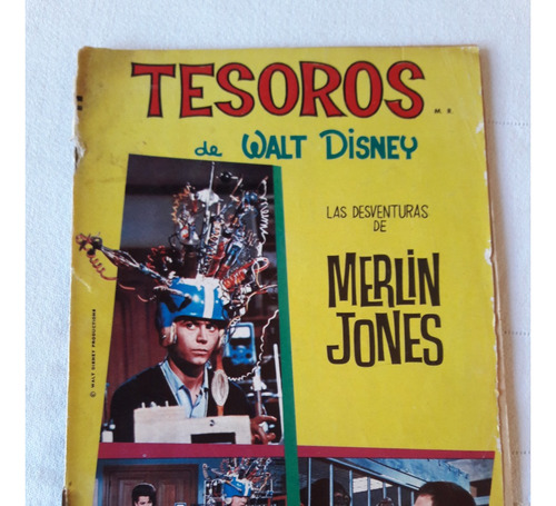 Tesoros De Walt Disney Nº 6 Ed Zig Zag Nov 1967 Merlin Jones