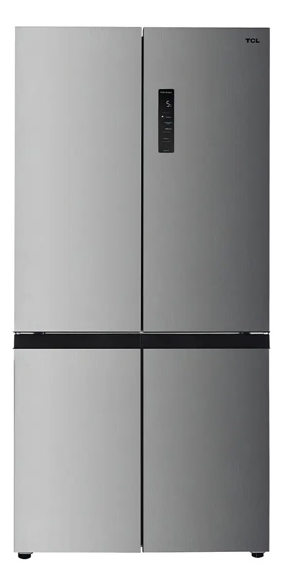 Geladeira Tcl 589 Litros Inox Twin Eco Inverter  Frost Free Multidoor
