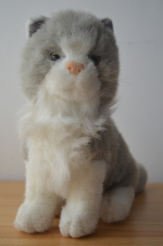 Gato De Peluche 23cm Gris (Usado)