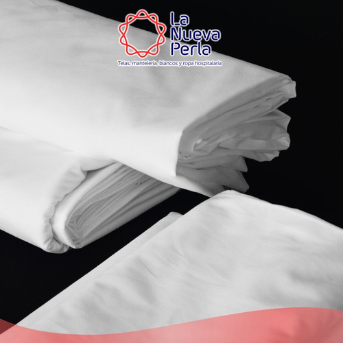 1 Jgo. Sabanas Hotelera 180 Hilos Queen Size 235x280 Blanca Color Blanco Diseño de la tela Liso
