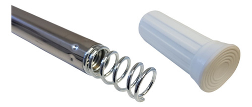 Barral Cortina Acero Inox. Extensible De 0,80 A 1,3mts Color Acero Inoxidable