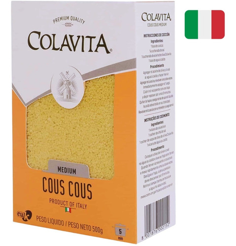 Couscous Italiano Colavita 500g Cuscus Marroquino