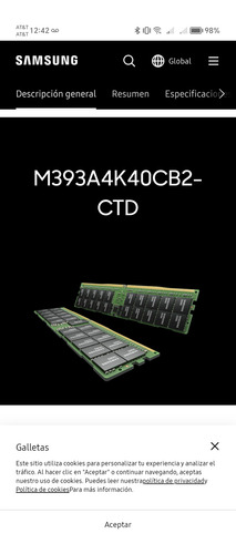 Memorias Ram 128 Gb Ddr 4 2666v R Samsung