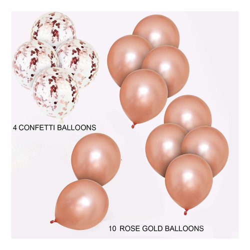 Kit Decoración Globos Metalicos Globos Latex Para Fiesta