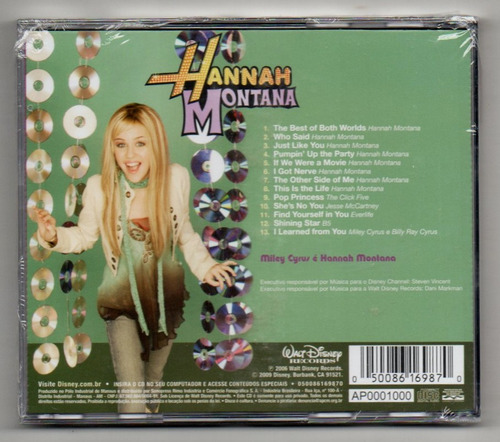 Hannah Montana (Songs From And Inspired By The Hit TV Series) formato Físico