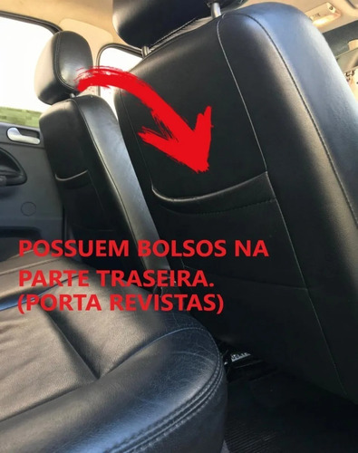 Capa Banco Carro 100% Couro Saveiro Cabine Dupla