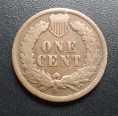 Moneda One Cent U S A 1908. Cobre (p06)