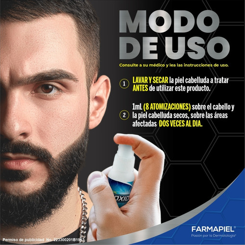 Imagen 4 de 8 de 3 Piezas De Minoxidil 5% Para 3 Meses Envío Gratis Anacastel