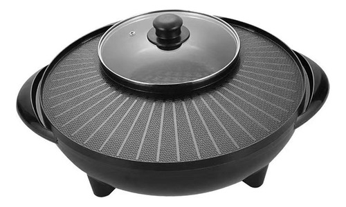 Parrilla Eléctrica Y Olla Caliente 2 En 1, Utensilios 36cm