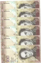 Comprar 2 Billetes Consecutivos Bsf. 100  - Y8 Octubre 29 2013 