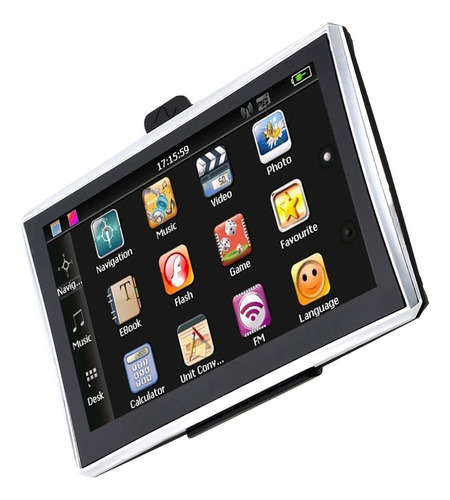 7 «hd Pantalla Táctil Portátil Navegador Gps 128mb Ram 4gb R