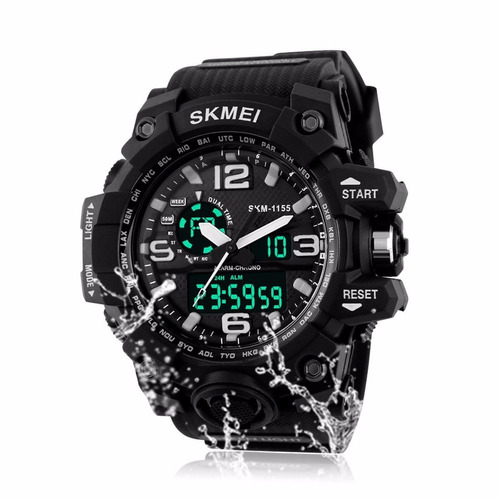 Reloj Deportivo Skmei Mens Boys Rubber Digital Analógico Led