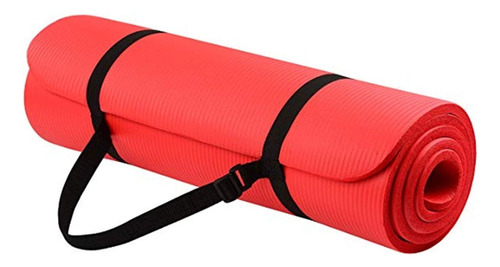 Yoga Mat Colchoneta Pilates Neoprene. 10mm Fitness - El Rey Color Rojo
