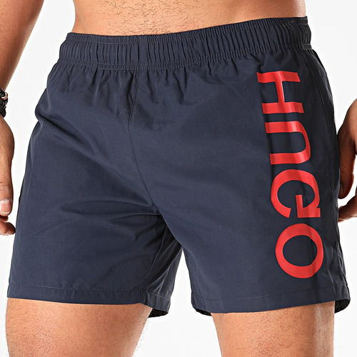 Short Hugo Boss De Baño Saba Azul Oscuro 100% Original