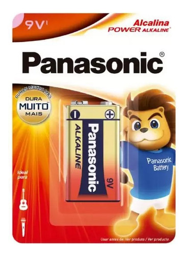 Bateria 9 Volts Panasonic Alcalina
