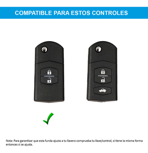 Gys Compatible Carcasa Cubierta Control Llave Para Mazda 3