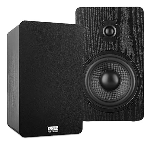 Pyleusa 5.25'' Home Theater Altavoces De Estantería De Mader