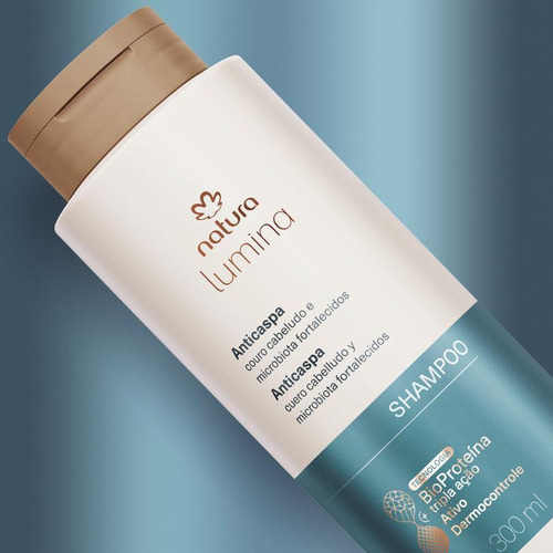 Shampoo Reequilibrante Anticaspa Lumina 300 Ml Natura