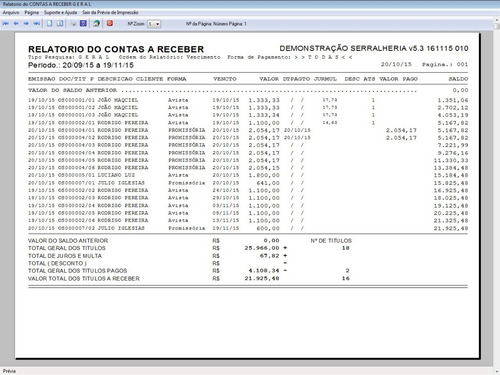 Programa Para Serralheria Com Vendas E Financeiro 5.3 Plus