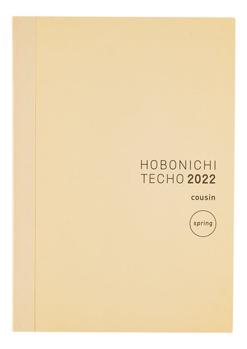 Hobonichi Techo Cousin Book Japon A5 April 2022 Start Lunday