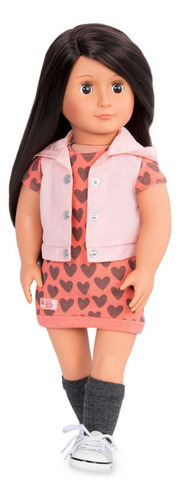 Muñeca De Our Generation Lili Con Vestido Y Chaleco