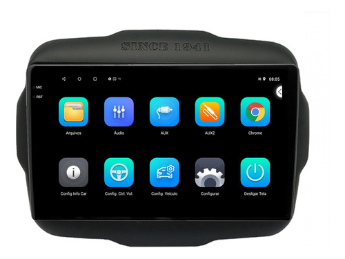 Central Multimidia Renegade 22/25 9p Android 2/64gb Carplay