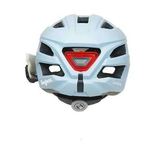 Imagen 2 de 3 de Casco Para Bicicleta Con Luz Led Y Mips Freetown Lumiere 2 Color Blanco Talla Ajustable