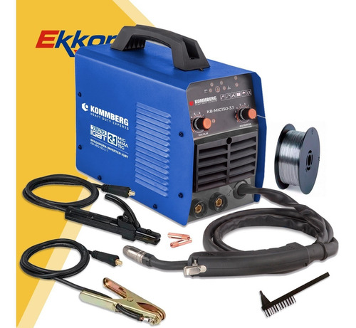 Imagen 4 de 8 de Soldadora Mig Flux 120 Amp Kommberg 3 En 1 Tig Mma C/alambre