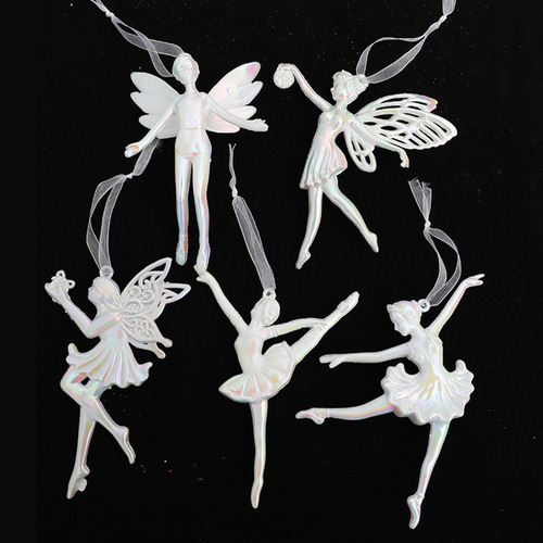 5 Piezas Colgante De Árbol De Navidad, Adorno De Bailarina