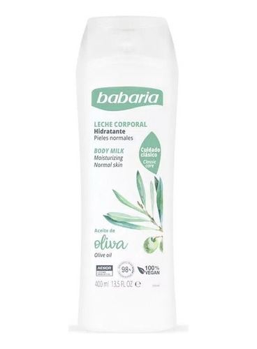 Crema Babaria Body Milk Aceite Oliva 400ml