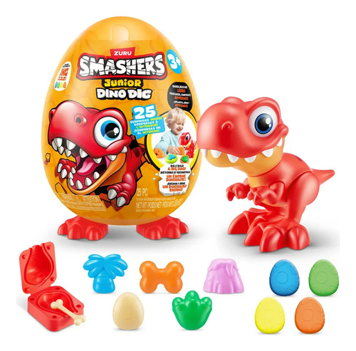 Juguete Huevo Dinosaurio Smashers Dig Large 25 Sorpresas