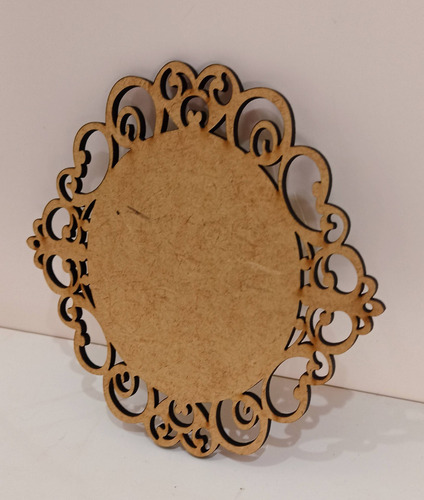 Imagem 6 de 6 de Placa Moldura Escapulário 12 Cm Mdf Cru - 10 Unidades