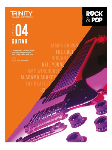 Libro: Trinity Rock & Pop 2018 Guitarra Grado 4
