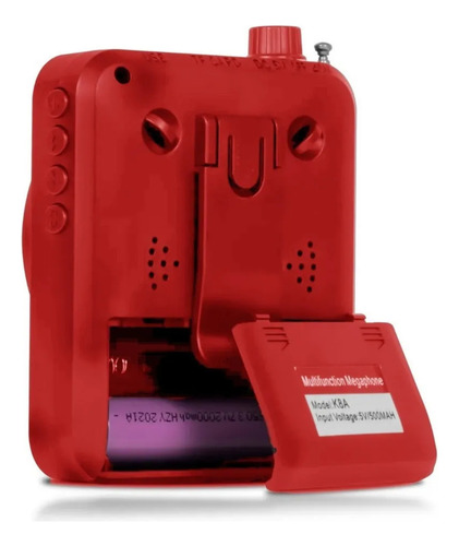 Parlante Megafono Portatil Recargable Microfono Multifuncion
