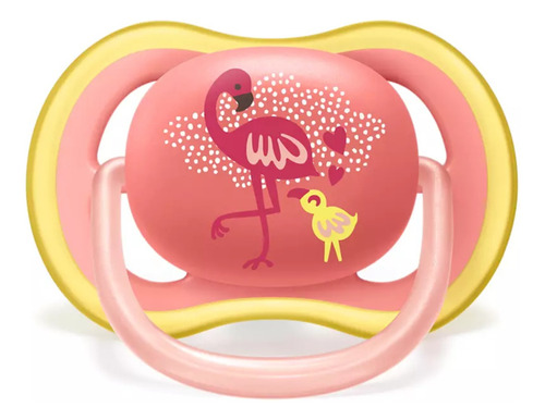 Chupon Bebe Suave 6-18meses Scf086/77 Flamingo Philips Avent