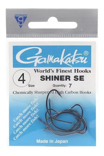 Anzol Gamakatsu Shiner Hooks Se 04 C/ 07 Unidades Japonês