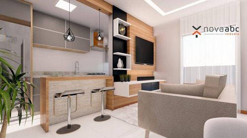 Imagem 2 de 6 de Cobertura Com 2 Dormitórios À Venda, 92 M² Por R$ 389.000,00 - Vila Pires - Santo André/sp - Co0734