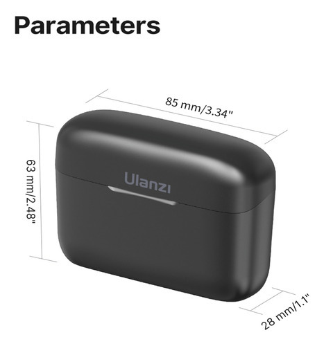 Microfono Profesional Inalámbrico Dual Ulanzi J12 Usb Para Iphone Negro Negro