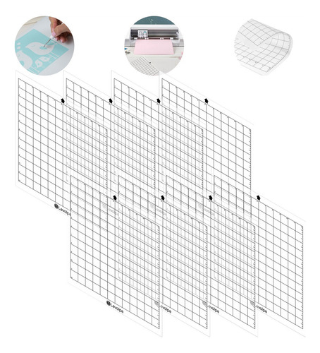 8 Bases De Corte P/ Silhouette Cameo Plotter Cola - 40mm