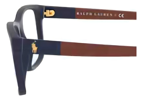 Armação De Grau Polo Ralph Lauren Azul 0ph2212 5303 55 Cor Azul-marinho