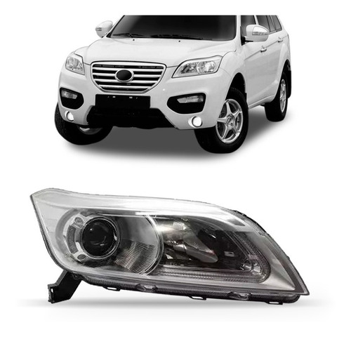 Farol Lifan X60 2013 A 2016 Manual C/ Led C/ Projetor