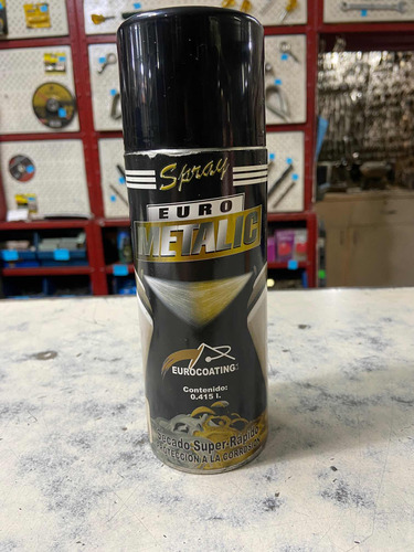 Pintura De Spray Metalizado Oro Rico Eurometalic.