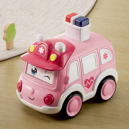 Press And Go-juguetes Educativos Para Coche, Ambulancia