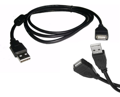 Cable Extension Usb 1.5mts Macho A Hembra Con Filtro Calidad