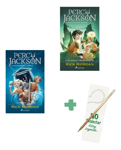 Percy Jackson 1 Y 2 - Rick Riordan - Salamandra - 2 Libros