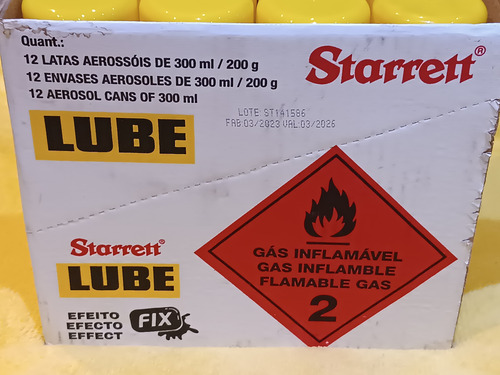 Lubrificante Multiuso S-lub300 -starrett Caixa Com 12 Unid.